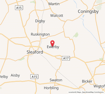 Map of Ewerby, EnglandEngland
