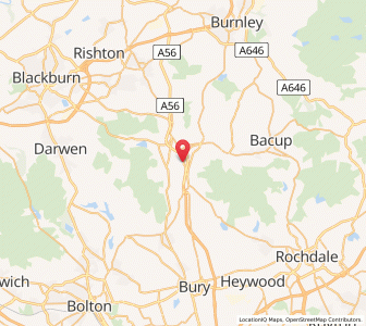 Map of Ewood Bridge, EnglandEngland