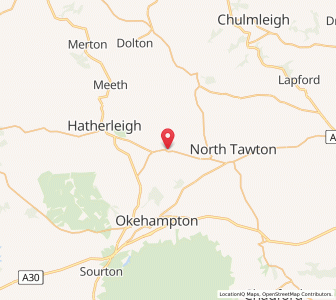 Map of Exbourne, EnglandEngland