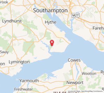 Map of Exbury, EnglandEngland