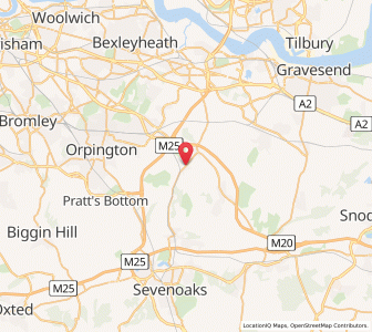 Map of Eynsford, EnglandEngland