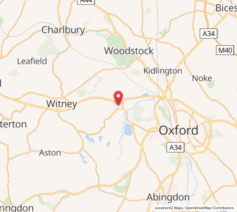 Map of Eynsham, EnglandEngland