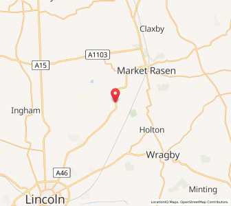 Map of Faldingworth, EnglandEngland