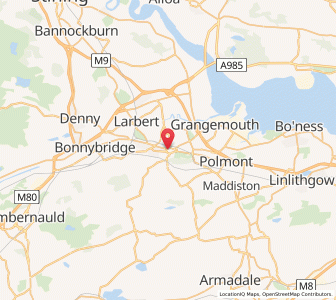Map of Falkirk, ScotlandScotland