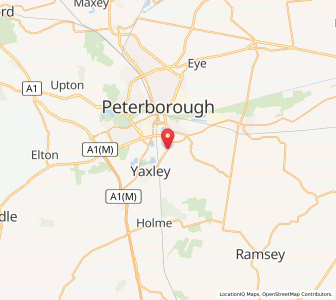 Map of Farcet, EnglandEngland