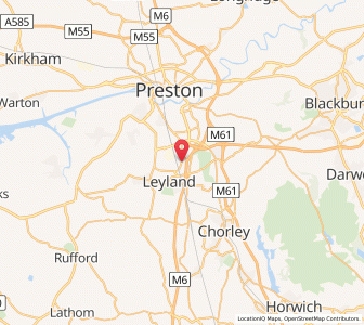 Map of Farington, EnglandEngland