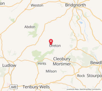 Map of Farlow, EnglandEngland