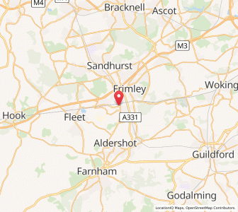 Map of Farnborough, EnglandEngland