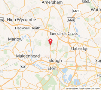 Map of Farnham Common, EnglandEngland