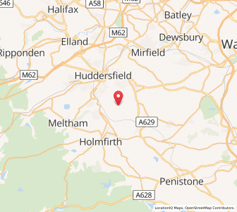 Map of Farnley Tyas, EnglandEngland