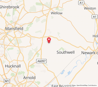Map of Farnsfield, EnglandEngland