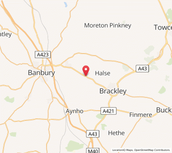 Map of Farthinghoe, EnglandEngland