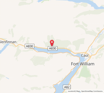 Map of Fassfern, ScotlandScotland