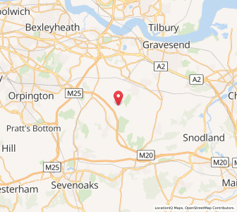 Map of Fawkham Green, EnglandEngland