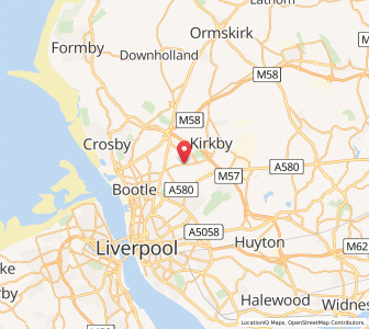 Map of Fazakerley, EnglandEngland