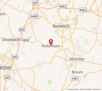 Map of Feckenham, EnglandEngland