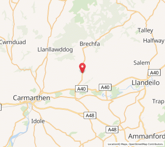 Map of Felingwmuchaf, WalesWales