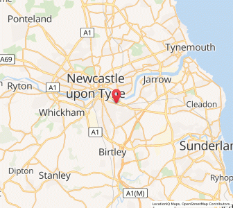 Map of Felling, EnglandEngland