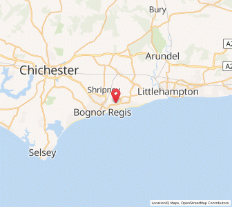 Map of Felpham, EnglandEngland