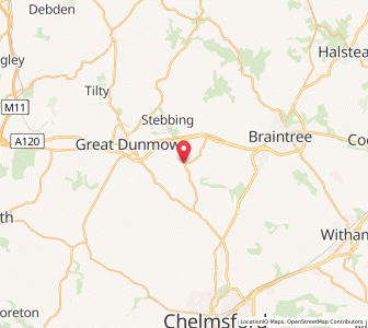 Map of Felsted, EnglandEngland