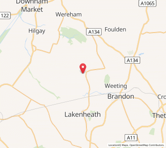 Map of Feltwell, EnglandEngland