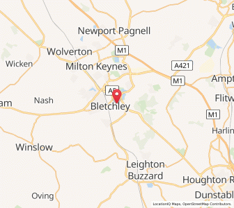 Map of Fenny Stratford, EnglandEngland