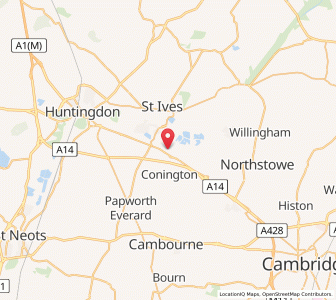 Map of Fenstanton, EnglandEngland