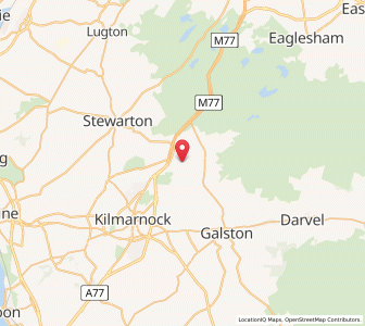 Map of Fenwick, ScotlandScotland