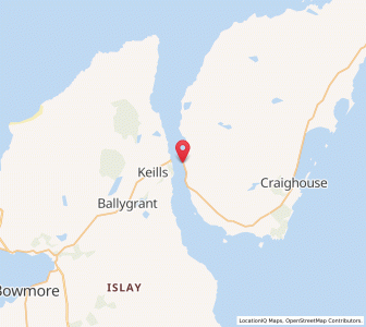 Map of Feolin Ferry, ScotlandScotland