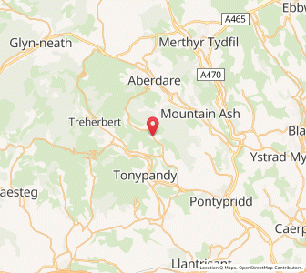 Map of Ferndale, WalesWales