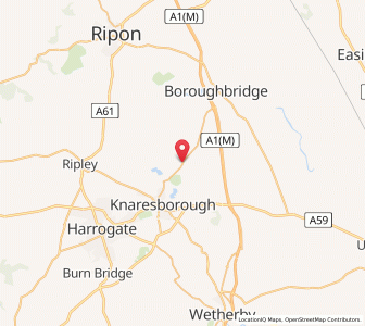 Map of Ferrensby, EnglandEngland