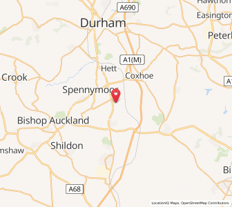 Map of Ferryhill, EnglandEngland