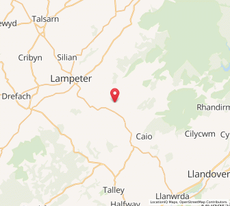 Map of Ffald-y-Brenin, WalesWales