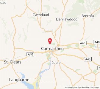 Map of Ffynnon-ddrain, WalesWales