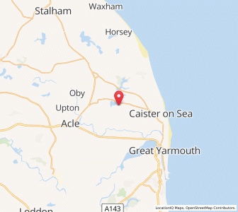 Map of Filby, EnglandEngland