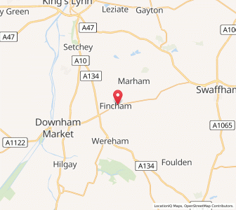 Map of Fincham, EnglandEngland