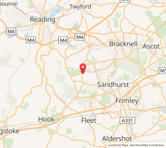 Map of Finchampstead, EnglandEngland