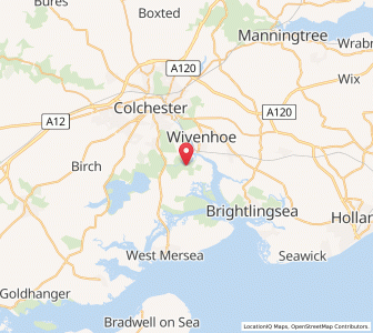 Map of Fingringhoe, EnglandEngland