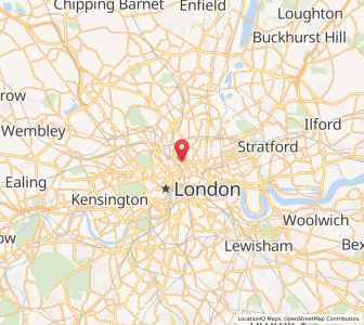Map of Finsbury, EnglandEngland