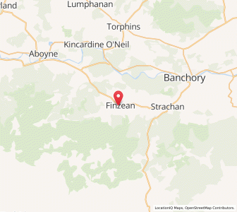 Map of Finzean, ScotlandScotland