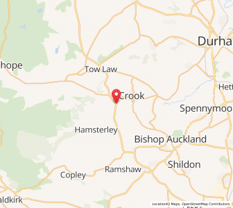 Map of Fir Tree, EnglandEngland