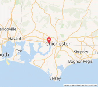 Map of Fishbourne, EnglandEngland