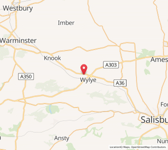 Map of Fisherton de la Mere, EnglandEngland