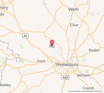 Map of Fitz, EnglandEngland