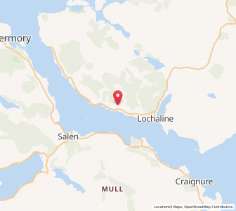 Map of Fiunary, ScotlandScotland