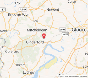 Map of Flaxley, EnglandEngland