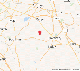 Map of Flecknoe, EnglandEngland