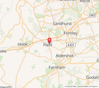 Map of Fleet, EnglandEngland