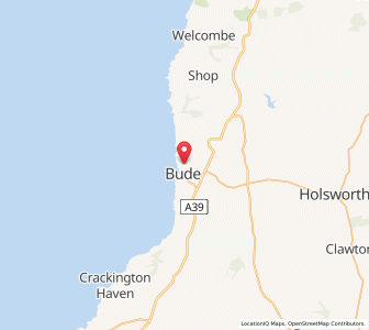 Map of Flexbury, EnglandEngland