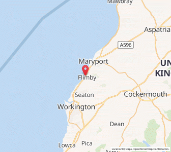 Map of Flimby, EnglandEngland